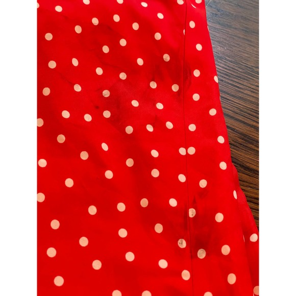 Missy H Red Multi Pattern A-line Vintage Midi Dress 16 REPAIR Cutter - Picture 4 of 10